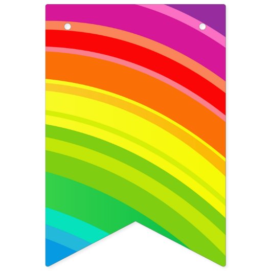 Rainbow Hashtag Swallowtail Bunting Banner (Eerste vlag)