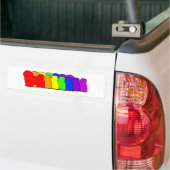 Rainbow Havanese Bumpersticker (Op Truck)