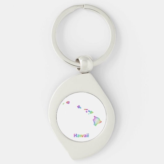 Rainbow Hawaii-kaart Sleutelhanger (Voorkant)