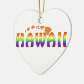 Rainbow Hawaii oranje eilanden Keramisch Ornament (Links)