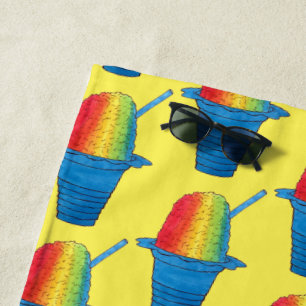 Rainbow Hawaiian Rainbow Shave Ice Dessert Hawaii Strandlaken