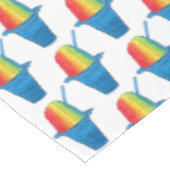 Rainbow Hawaiian Rainbow Shave Ice Dessert Hawaii Tafelkleed (Gekanteld)