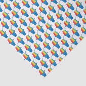 Rainbow Hawaiian Rainbow Shave Ice Dessert Hawaii Tissuepapier (Detail)