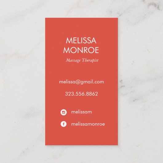 Rainbow Healing Hand Bodywork Massage Visitekaartje (Achterkant)