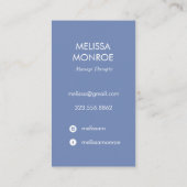 Rainbow Healing Hand Periwinkle Visitekaartje (Achterkant)