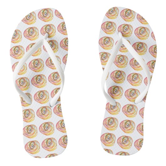 Rainbow Healing Hope Spiral Teenslippers (Voetbed)
