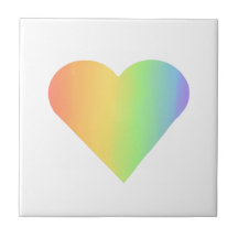 Rainbow Heart Accent Keramische Tegel