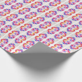 Rainbow Heart Art Wrap, Hedendaags Romantisch Cade Cadeaupapier (Hoek)