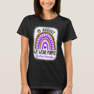 Rainbow Heart August We Draag Paarse overdosis T-shirt