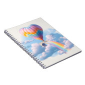 Rainbow Heart Balloon Sky Bridge Notitieboek (Rechterzijde)