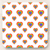 Rainbow Heart Bier Onderzetter (Voorkant)