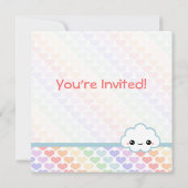 Rainbow Heart Birthday Kaart (Achterkant)