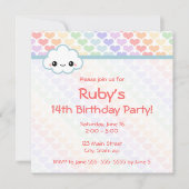 Rainbow Heart Birthday Kaart (Voorkant)