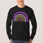 Rainbow Heart Boho Doodle T-Shirt (Voorkant)