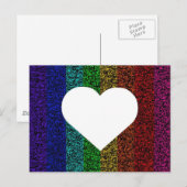 Rainbow Heart Briefkaart (Voorkant / Achterkant)