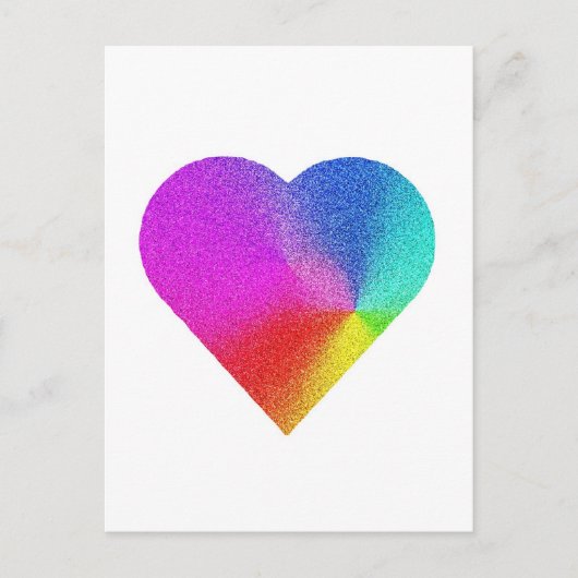 Rainbow Heart Briefkaart (Voorkant)