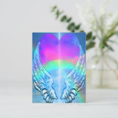 Rainbow Heart Briefkaart (Staand voorkant)