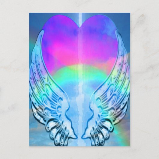Rainbow Heart Briefkaart (Voorkant)