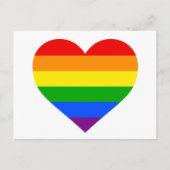 "RAINBOW HEART" BRIEFKAART (Voorkant)