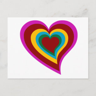 Rainbow Heart Briefkaart