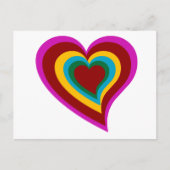 Rainbow Heart Briefkaart (Voorkant)