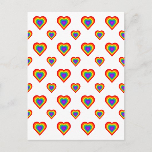 Rainbow Heart Briefkaart (Voorkant)