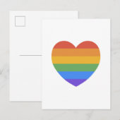 Rainbow Heart Briefkaart (Voorkant / Achterkant)