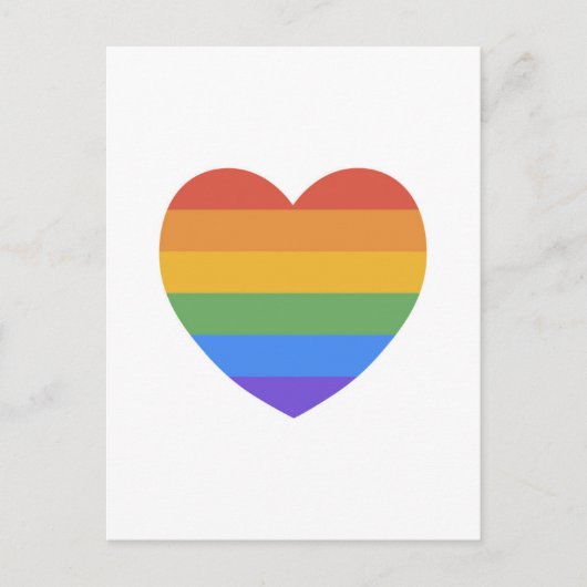 Rainbow Heart Briefkaart (Voorkant)