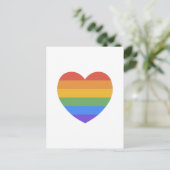 Rainbow Heart Briefkaart (Staand voorkant)