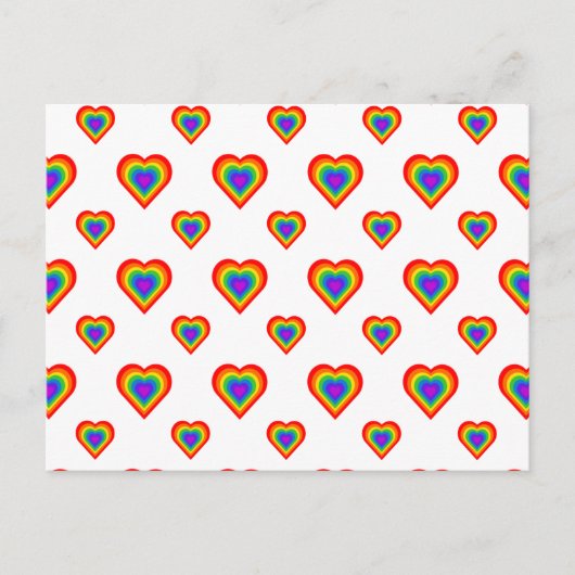 Rainbow Heart Briefkaart (Voorkant)