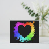 Rainbow Heart Briefkaart (Staand voorkant)