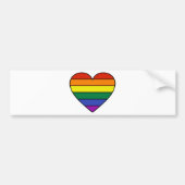 Rainbow Heart Bumpersticker (Voorkant)