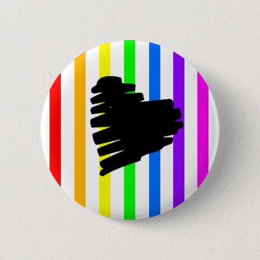 Rainbow Heart Button (Voorkant)