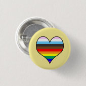 Rainbow Heart Button (Voorkant /achterkant)