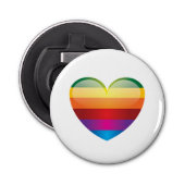 Rainbow Heart Button Flesopener (Voorkant)