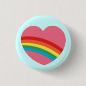 Rainbow Heart Button van 80 s (Voorkant)