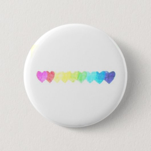 Rainbow Heart Button (verflauwd) (Voorkant)
