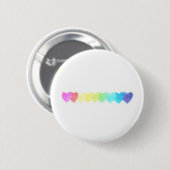Rainbow Heart Button (verflauwd) (Voorkant /achterkant)