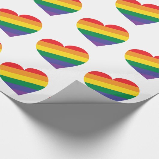 Rainbow Heart Cadeaupapier (Hoek)