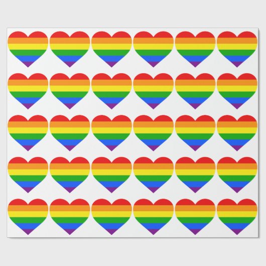 "RAINBOW HEART" CADEAUPAPIER (Vlak)