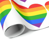 "RAINBOW HEART" CADEAUPAPIER (Rol Hoek)