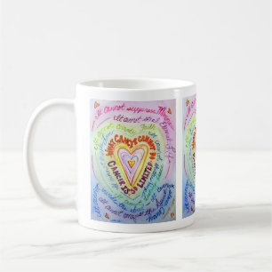 Rainbow Heart Cancer kan geen koffie-Mok gedicht w Koffiemok