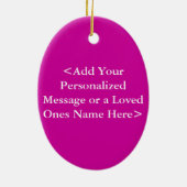 Rainbow Heart Cancer kan geen versiering uitvoeren Keramisch Ornament (Achterkant)