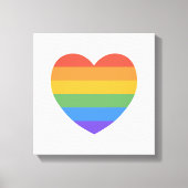 Rainbow Heart Canvas Afdruk (Voorkant)