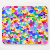 Rainbow Heart Confetti Muismat (Voorkant)
