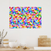 Rainbow Heart Confetti Poster (Keuken)