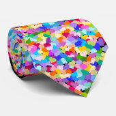 Rainbow Heart Confetti Stropdas (Opgerold)