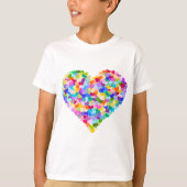 Rainbow Heart Confetti T-shirt (Voorkant)