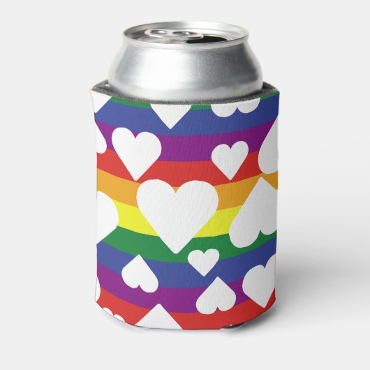 Rainbow Heart Coolsie Blikjeskoeler (Blikje Achterkant)