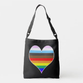 Rainbow Heart Crossbody Bag Tas (Achterkant)